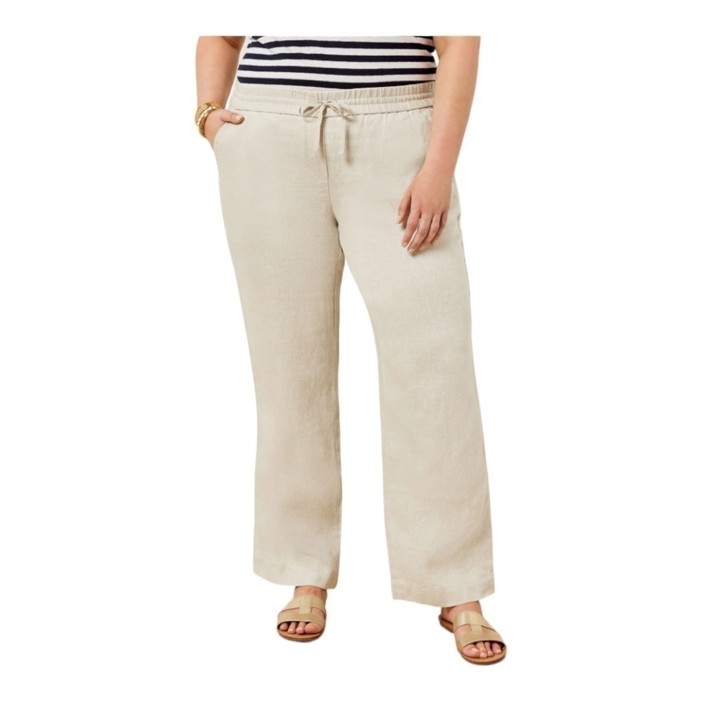 Talbots Linen Blend Wide Leg Pants